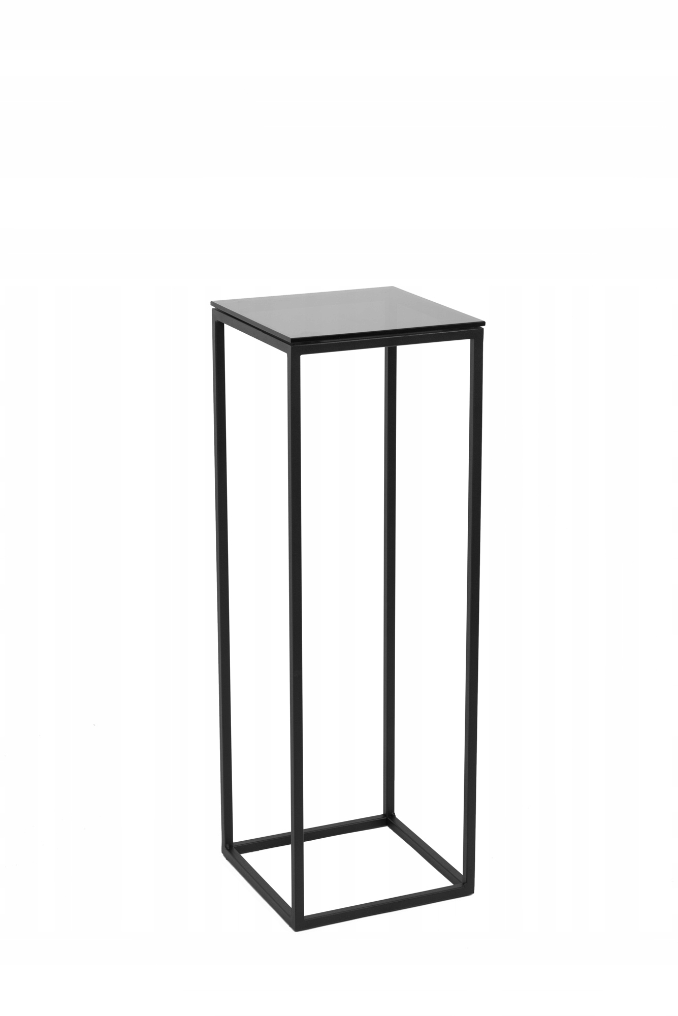 

Kwietnik stojak metalowy czarny loft z szybką