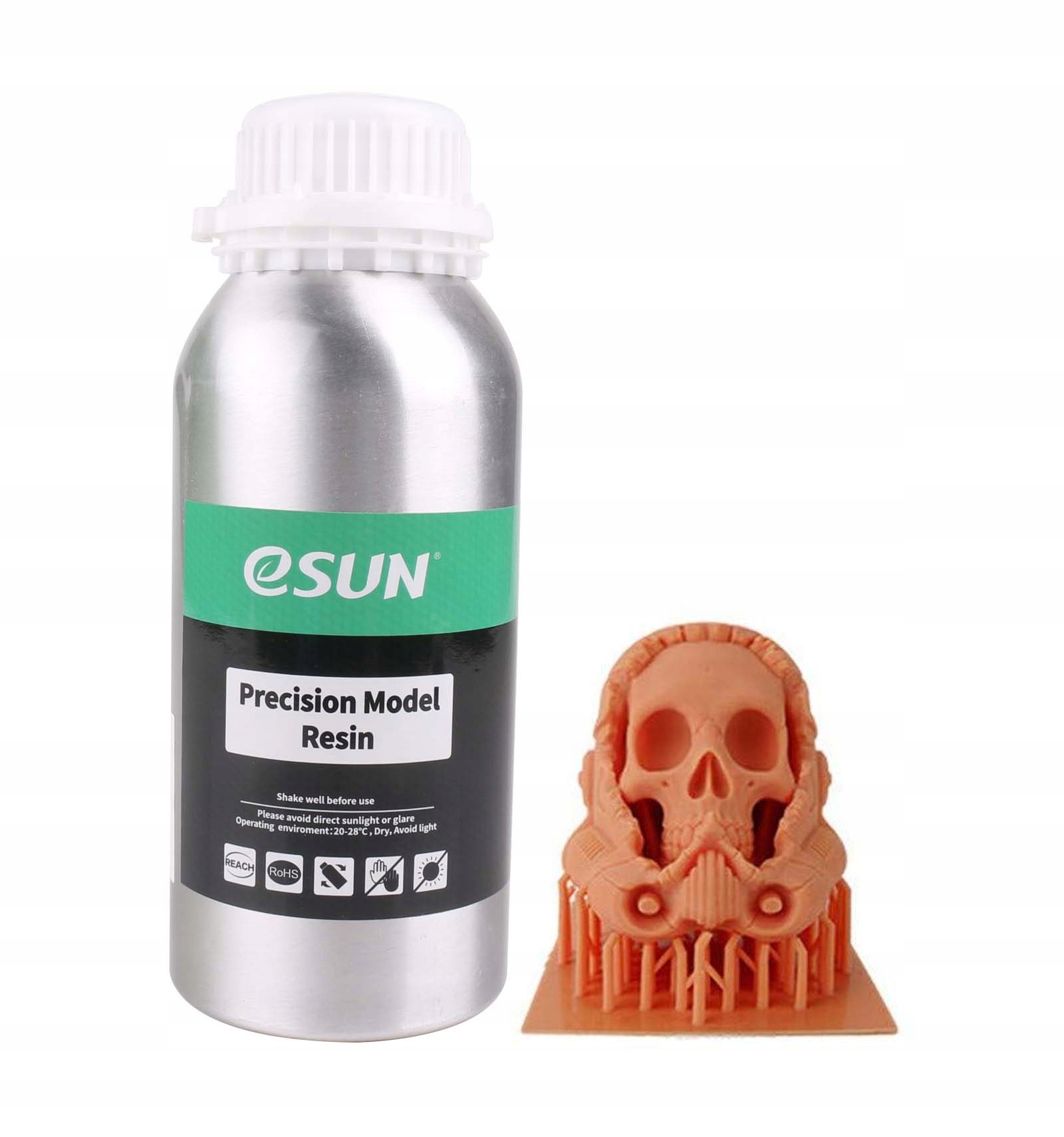 Uv pryskyřice eSun Precision Red Wax 0,5 kg 0,5 l pro 3D tiskárnu Vysoká přesnost