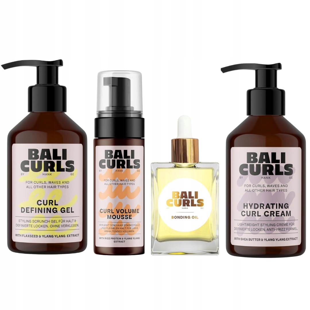 Zestaw Bali Curls do włosów kręconych , loków Żel Panka Olejek Krem