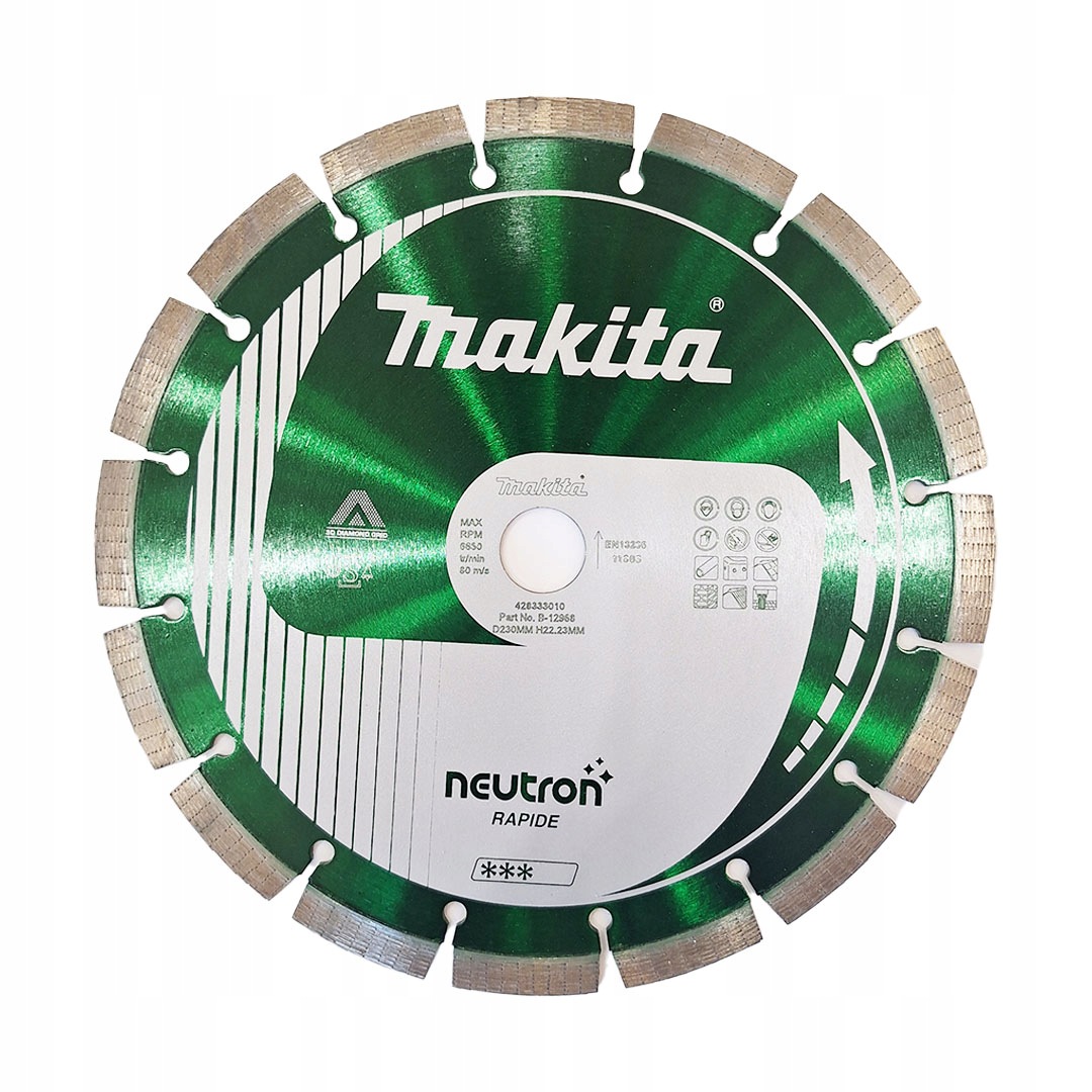 Diamantový kotouč segmentový Makita B-12968 Neutron Rapide 230x22,2 mm 10 mm