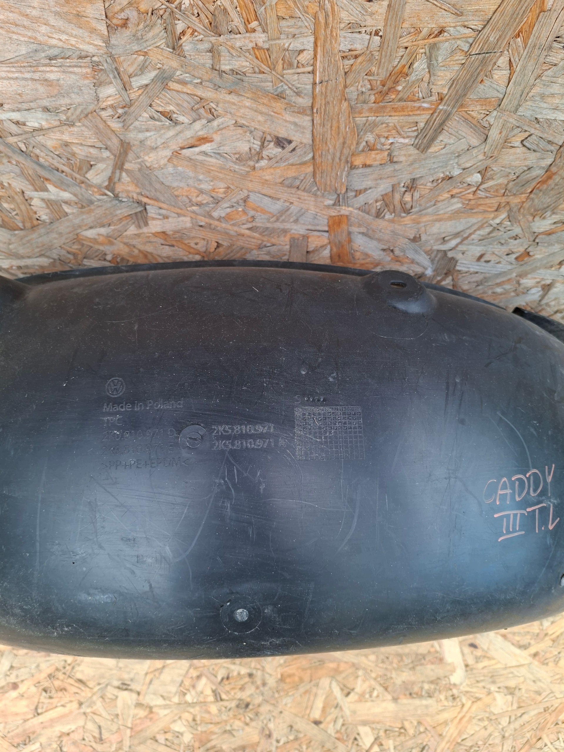 mudguard rear part rear. left VW CADDY III 2K5810971