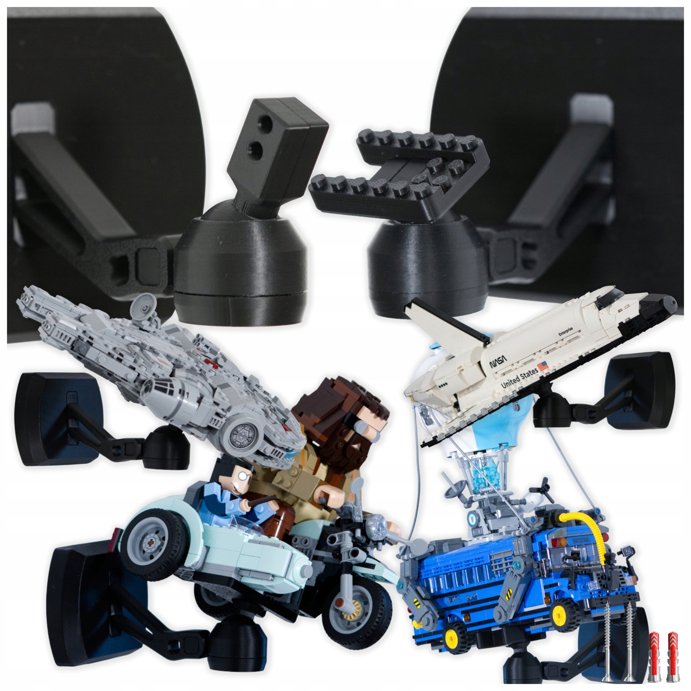 Univerzální držák na zeď pro sadu Lego Nástěnný věšák Velikost S