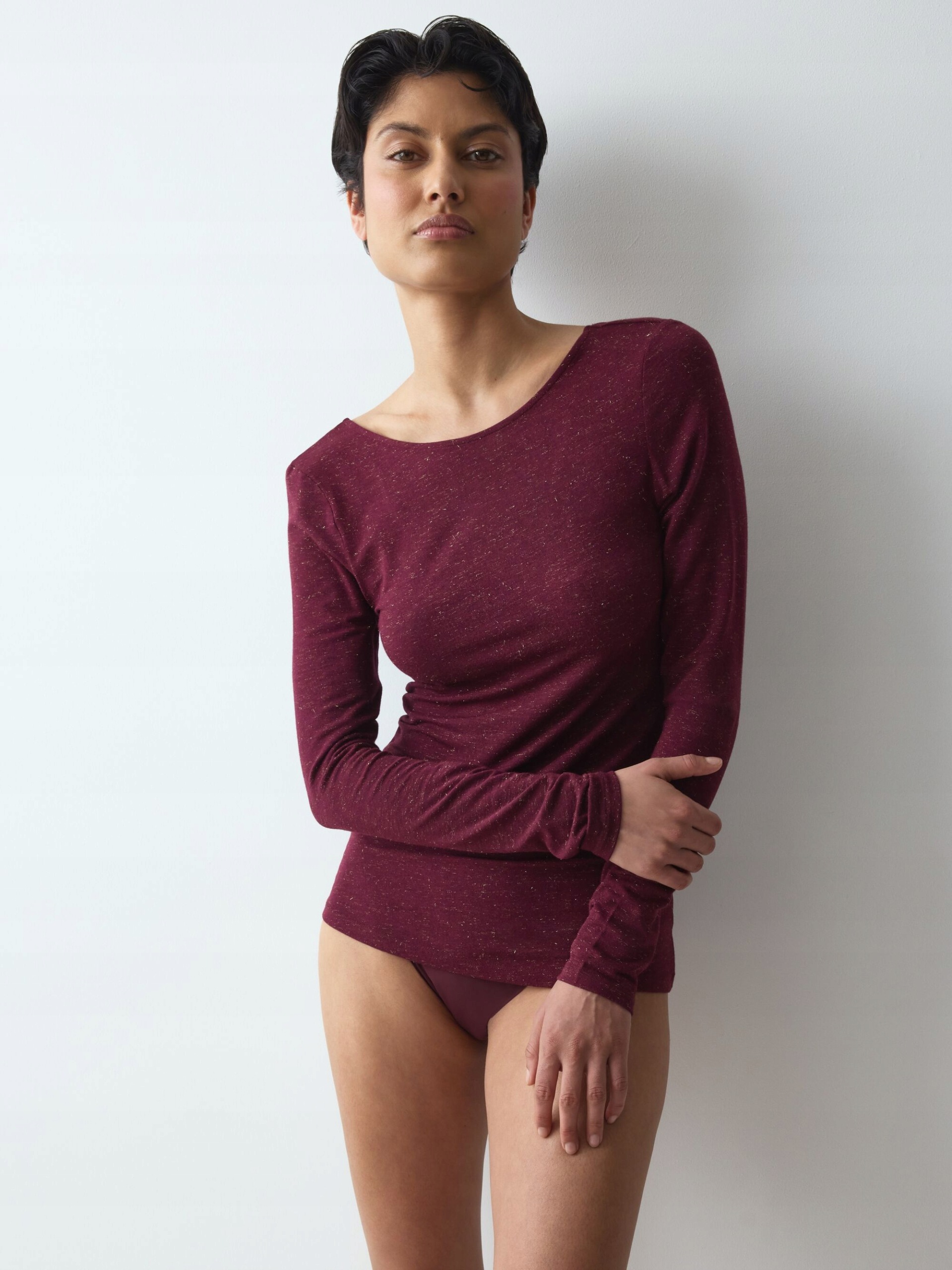Beauty Layers Top Lsl Lurex L