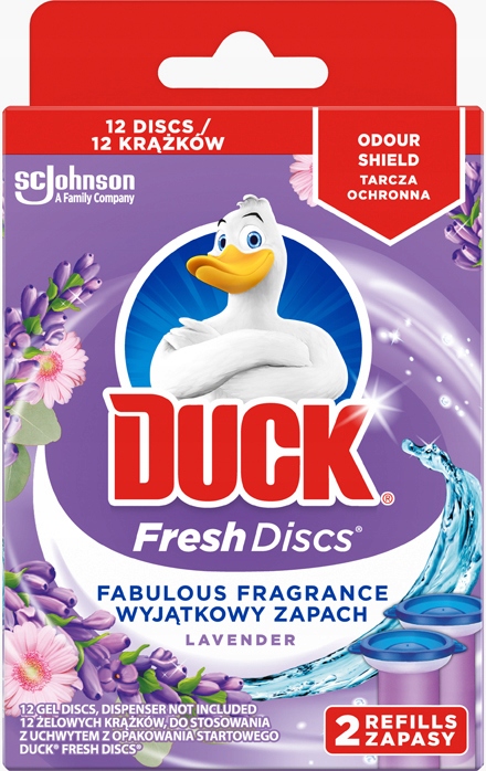 

Duck Krążek Do Toalety zapas 2x6 krążków Lawenda