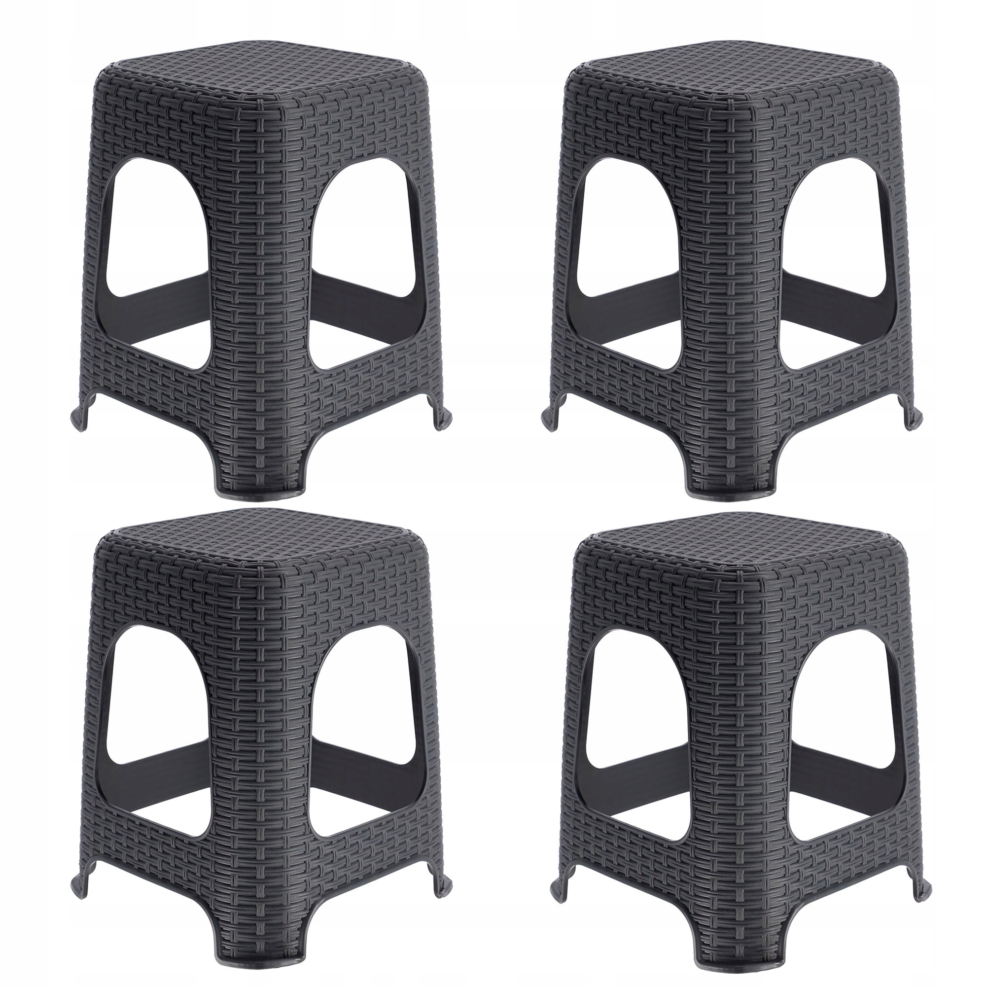 Kuchynská Taburetka Stolička Šedá 4ks