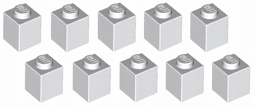 

Lego cegła 1x1 biała 10 szt. 3005 Nowa