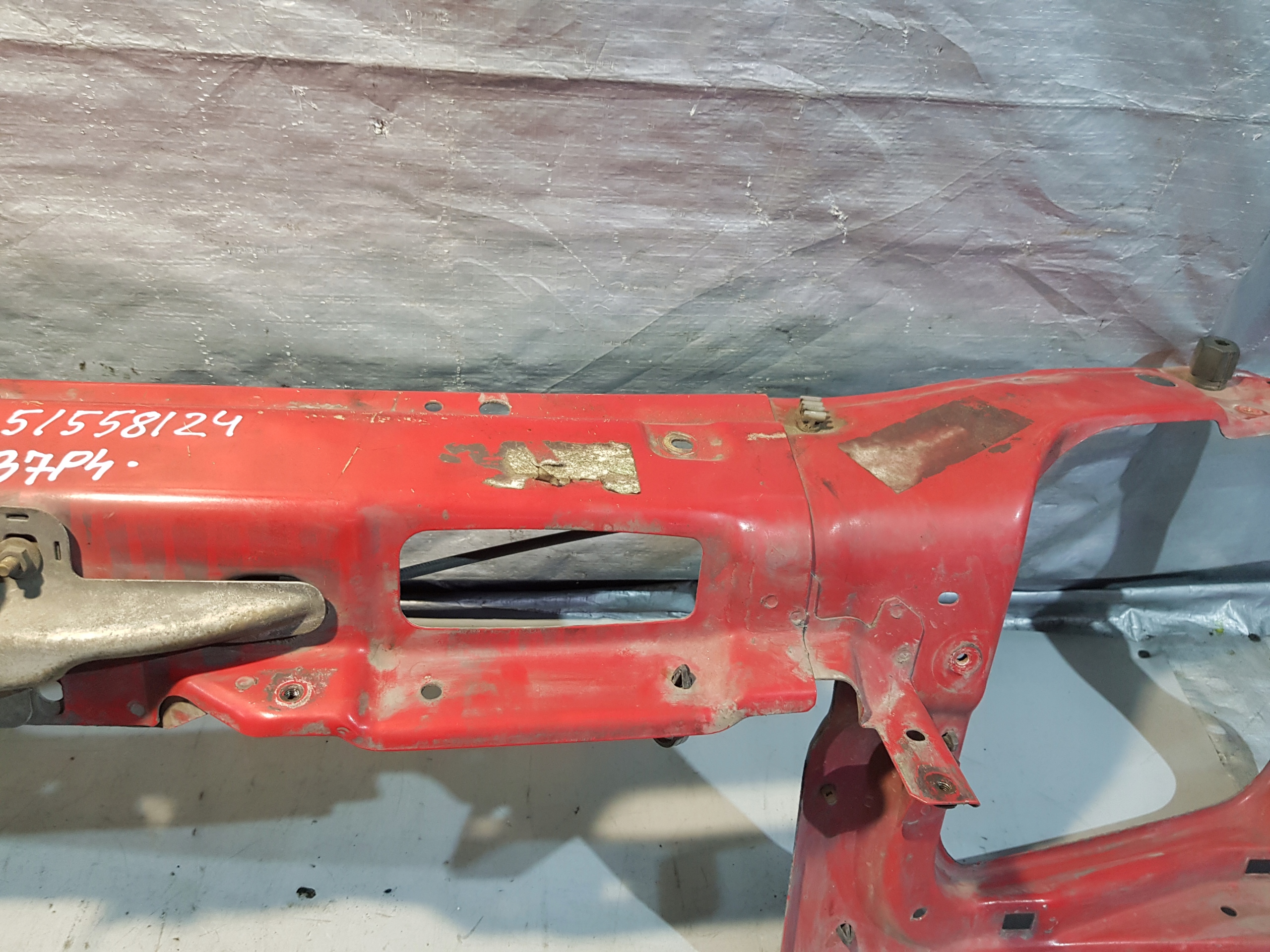 support panel for radiators pillar+bonnet latch lock FIAT DOBLO and 1.9D