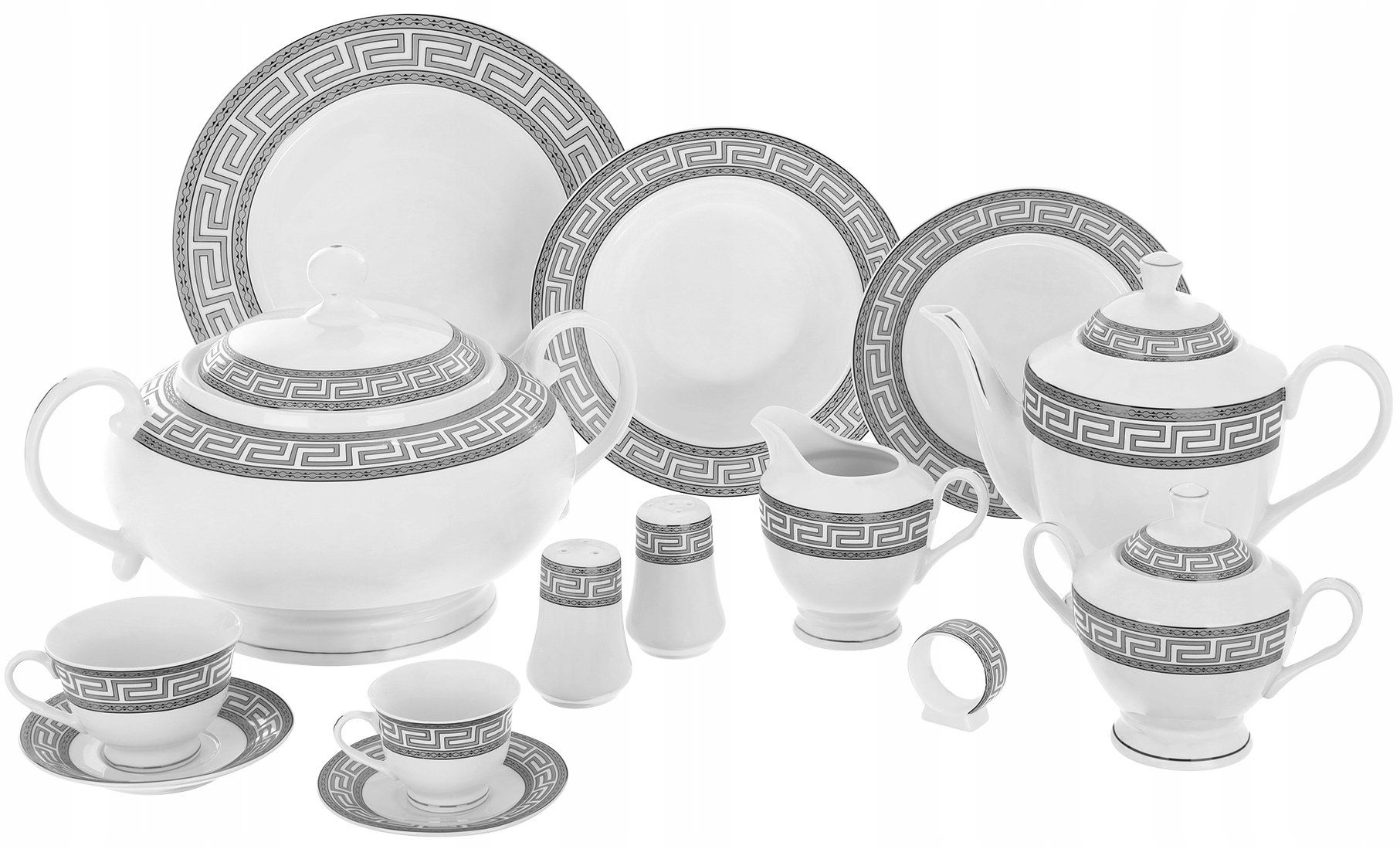 

Zestaw Obiadowy 57EL Styl Versace Porcelana Serwis
