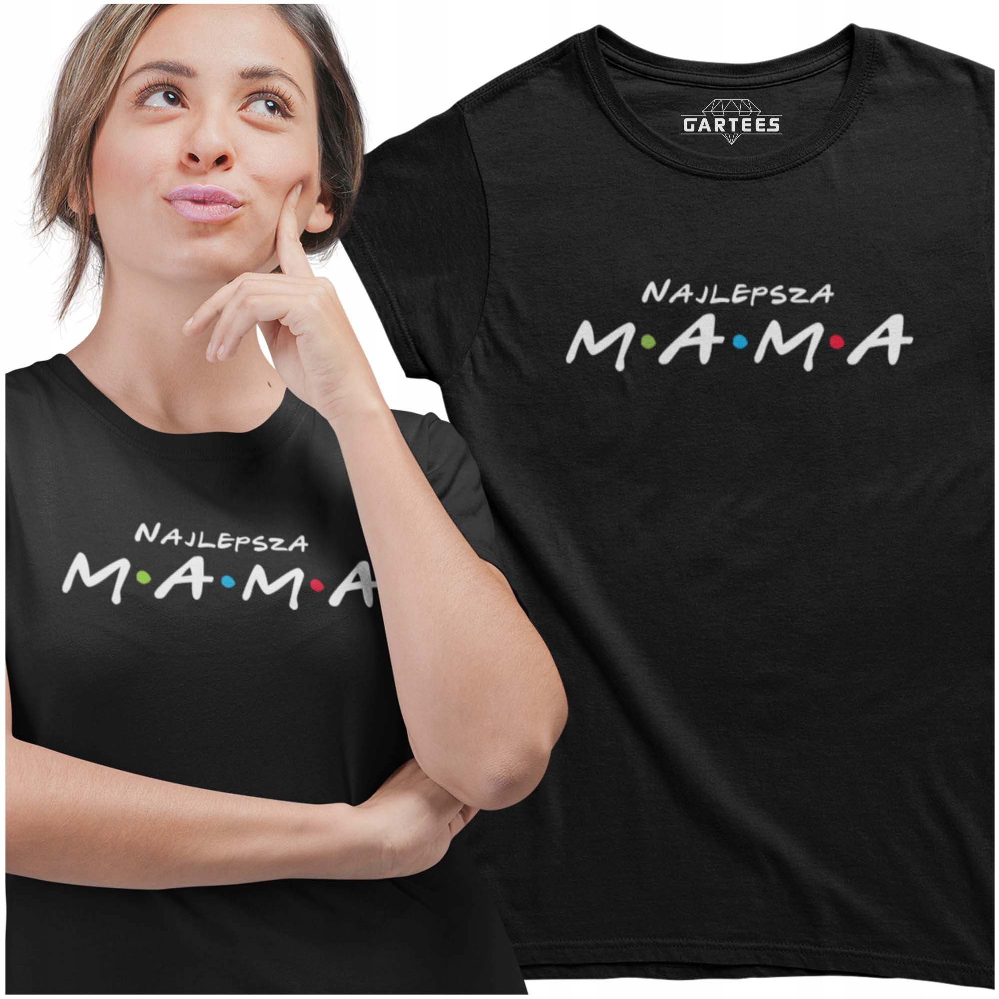 

T-shirt Damski Najlepsza Mama Friends Prezent Ona