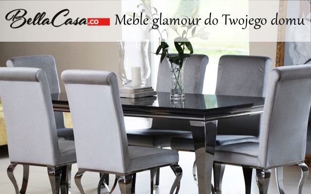 Krzesło glamour William Navy Blue - nowoczesne krz Wysokość mebla 97 cm