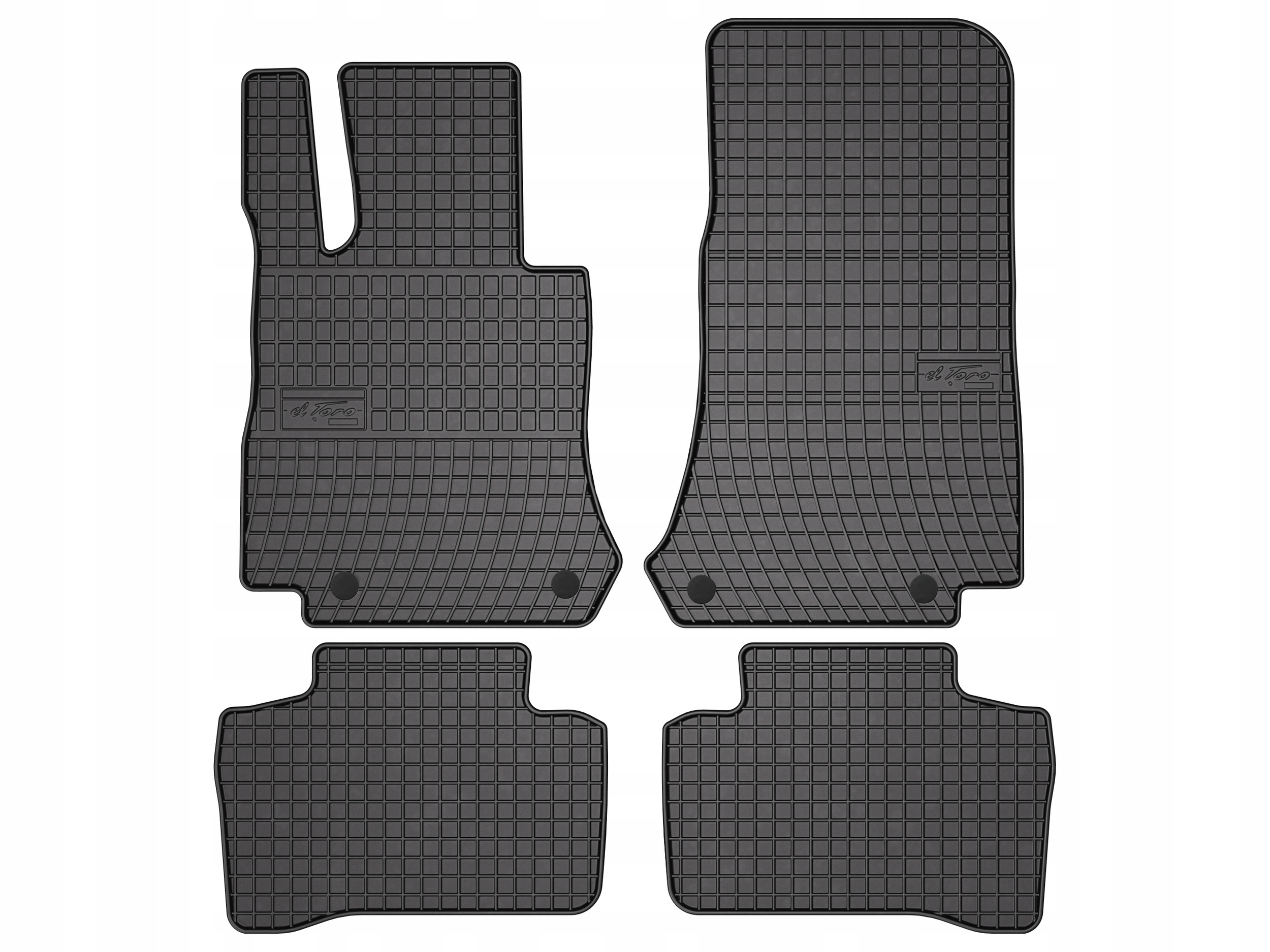 Dywaniki gumowe do Mercedes Glc X253 2015-2022 komplet 4 szt. SolidPRO rant