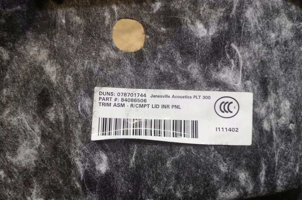upholstery soundproofing bonnet boot Chevrolet Camaro 2016
