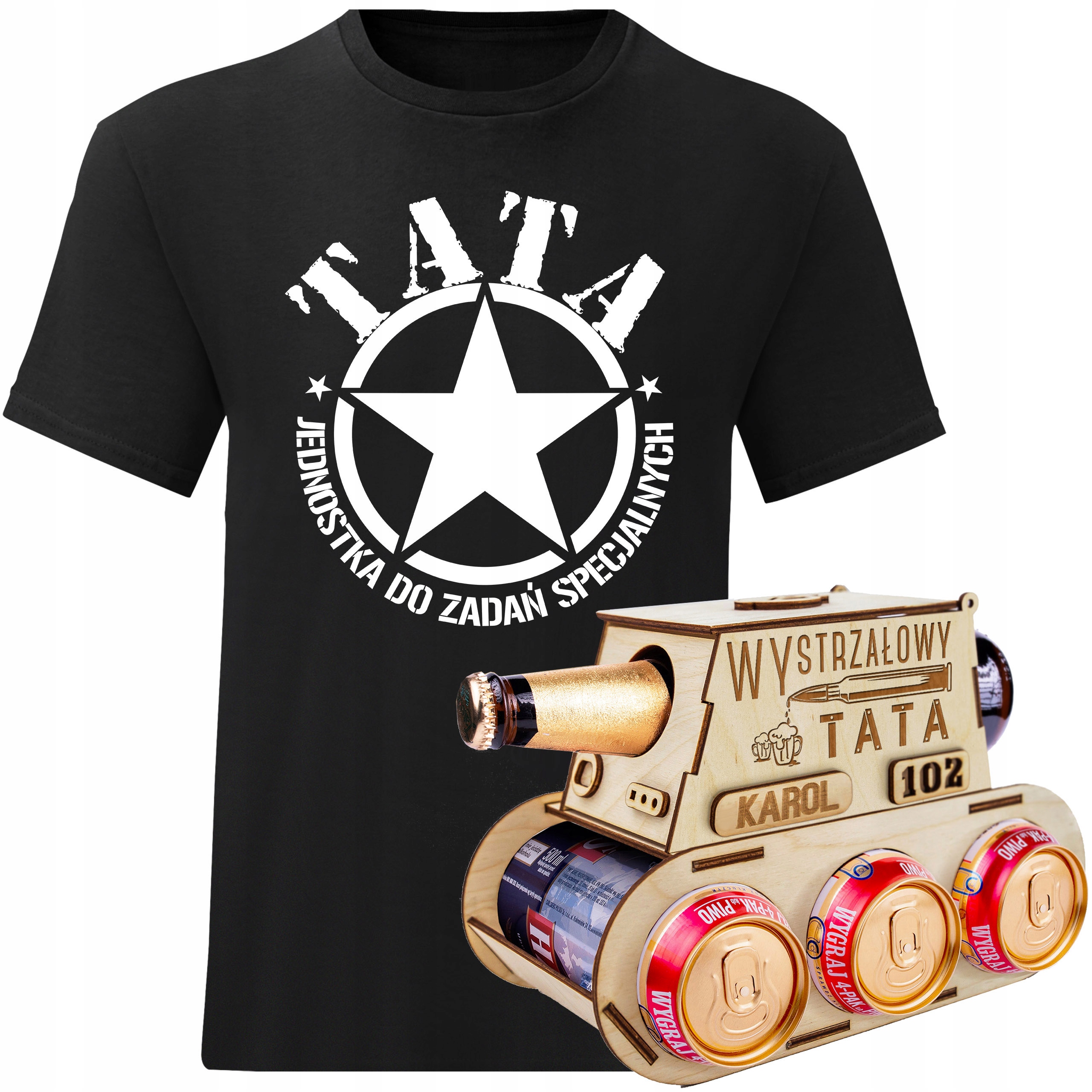 

Koszulka Męska Dla Taty Dzień Ojca XL + Czołg