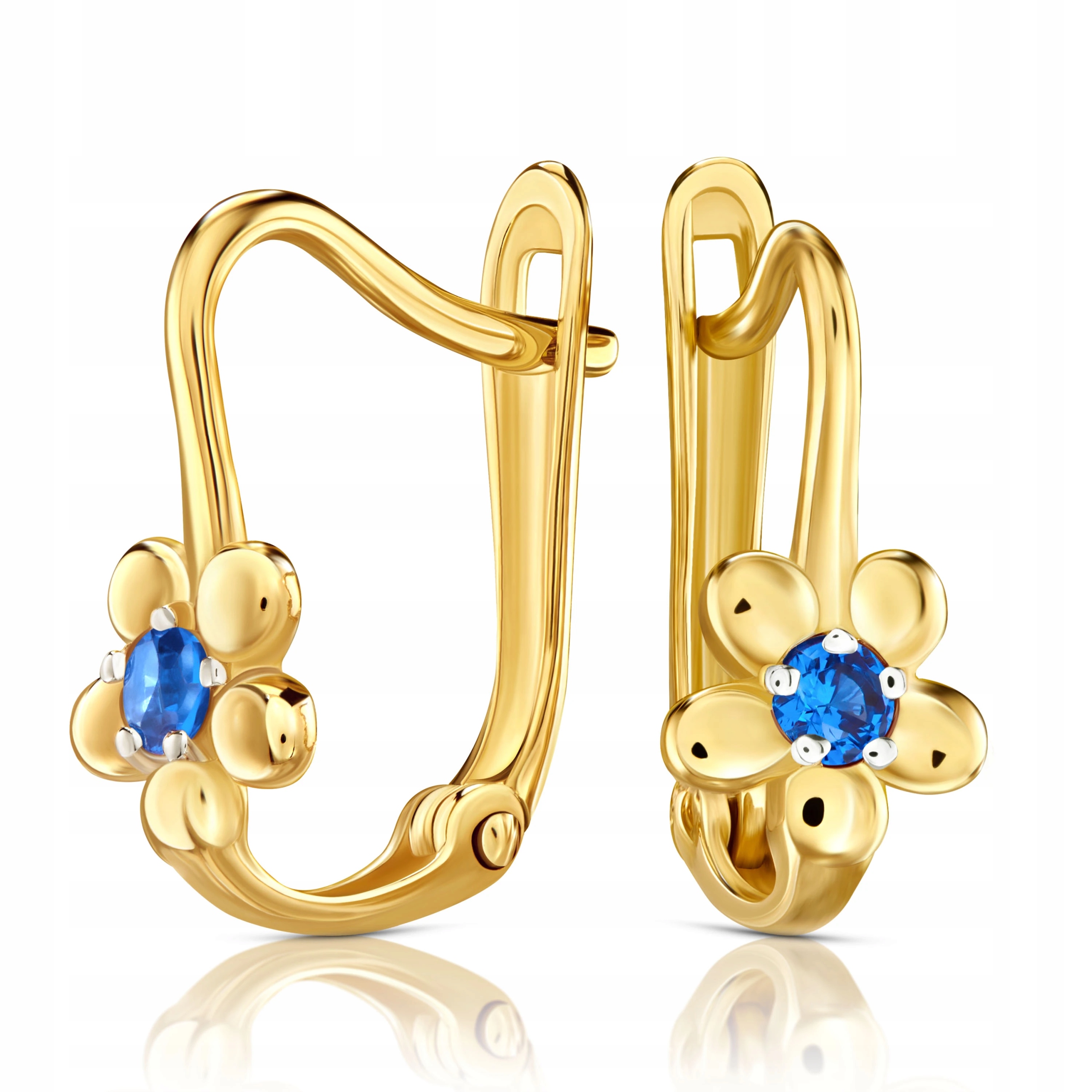 Zlaté Náušnice S Anglickým Zapínáním Svaté Přijímání 585