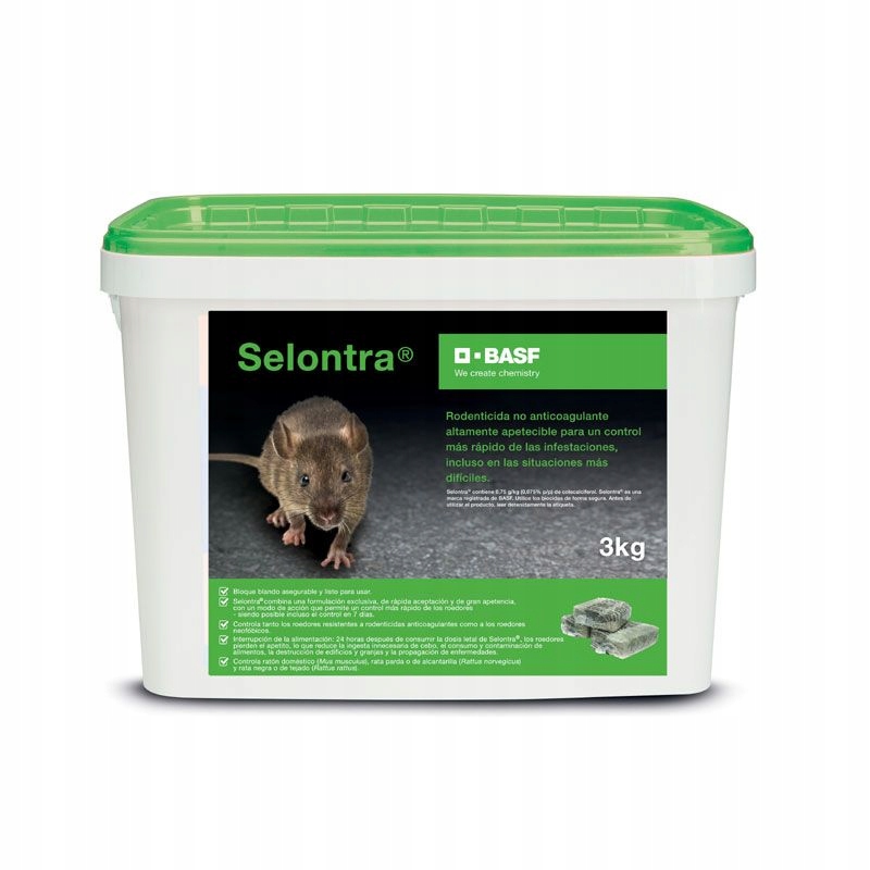 Silna trutka Selontra zwalcza Myszy szczury 3 kg Basf