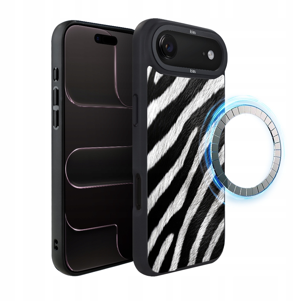 Pouzdro pro iPhone Air Ibizu DropGuard Matt s MagSafe, Zevně přírody, Zebra