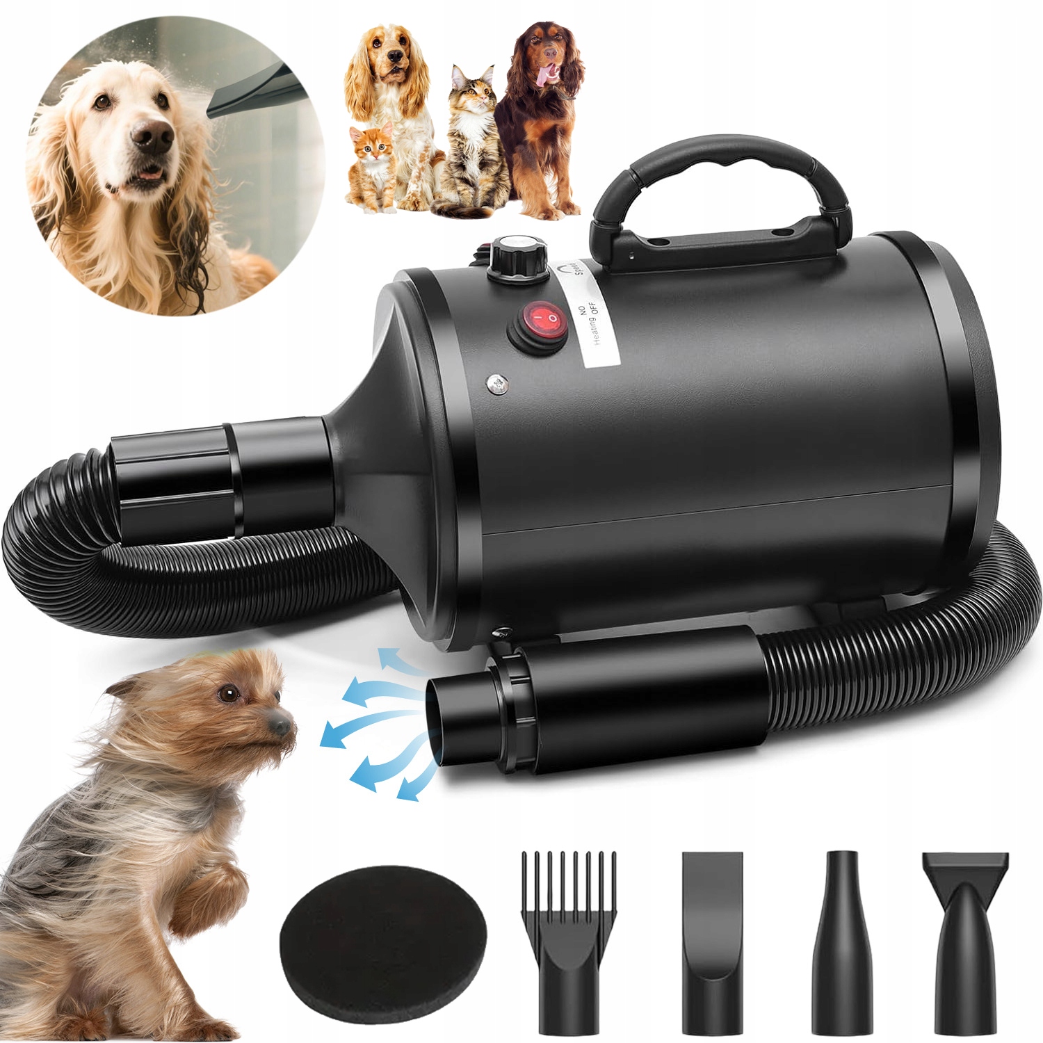 Sušička Pro Psy A Kočky, Výkonná, Nastavitelná Rychlost, 3 Teploty