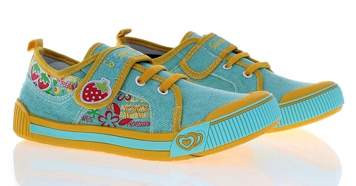 

Tenisówki Buty Sportowe Na Rzep Turkus 3809 r. 34