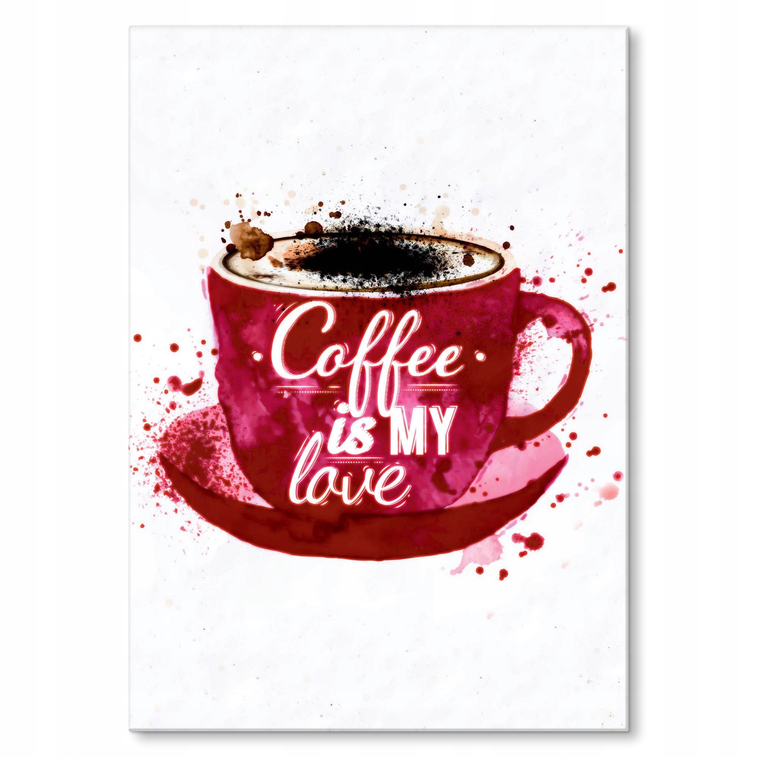 Kovový plakát Káva je moje láska Dárek 42 x 59 cm