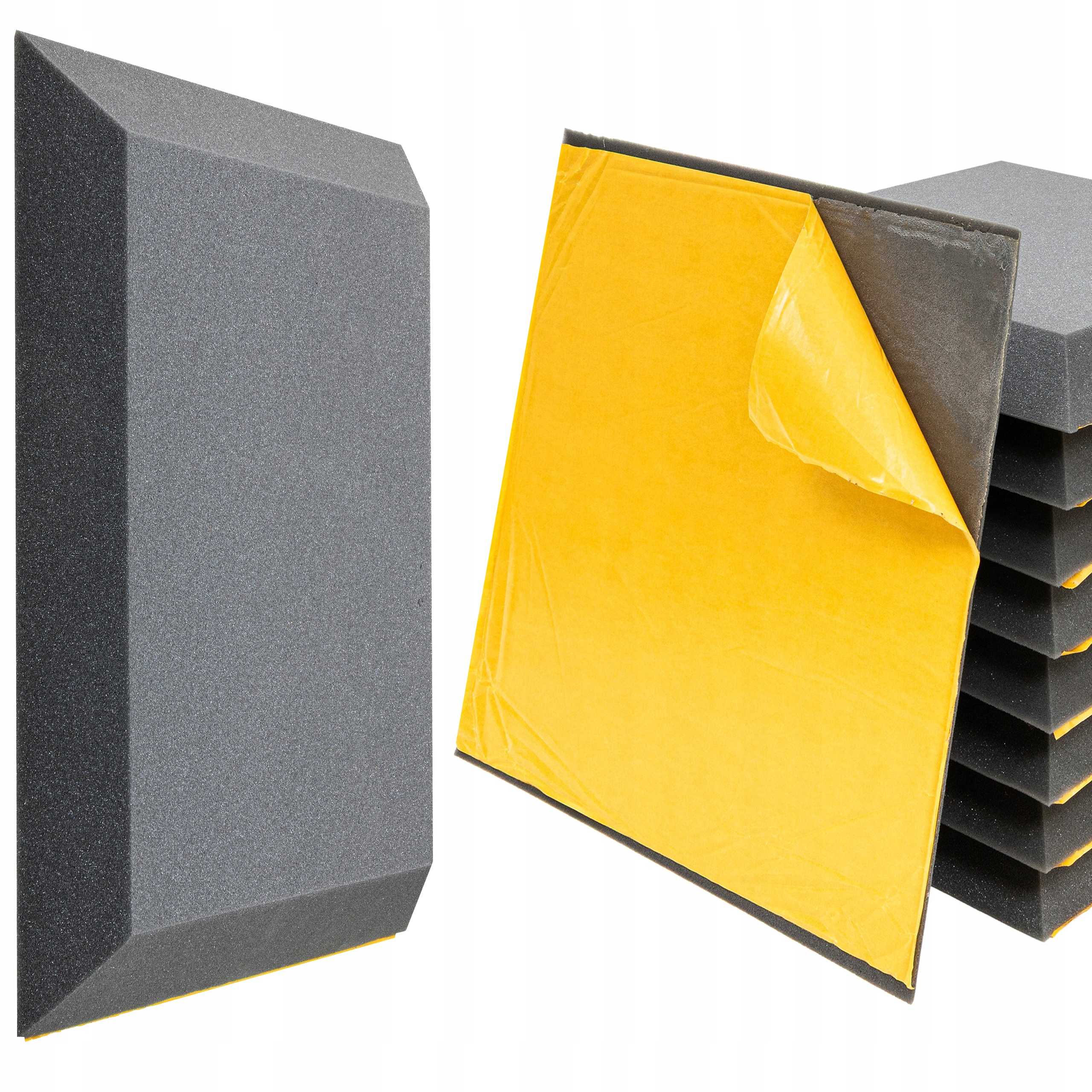 Akustické panely Trapezy bitmat s lepidlom 2,25 m2 zvukotesné a tlmiace