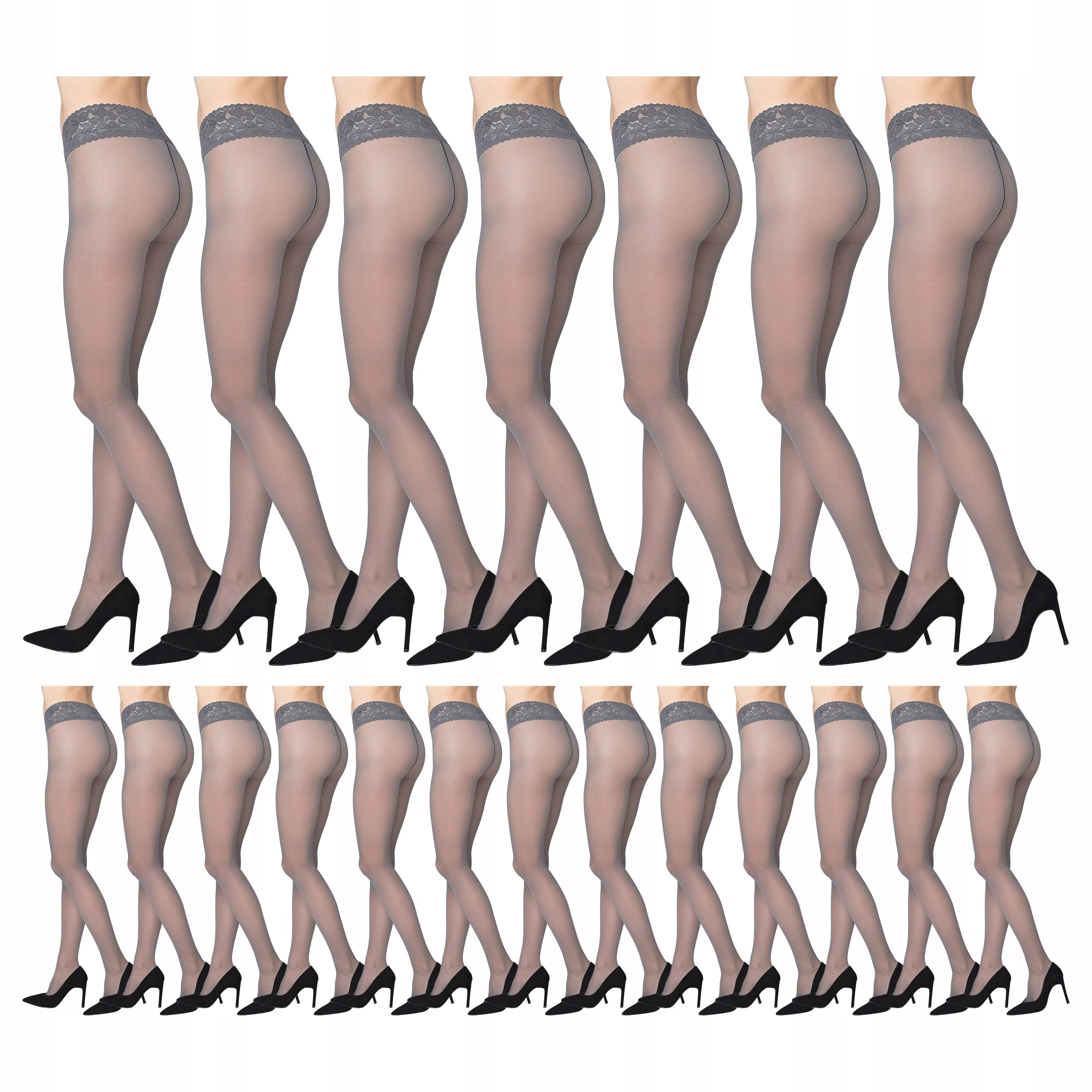 20 x Punčocháče Erotic Vita Bassa 30 den Marilyn Grigio 3-M