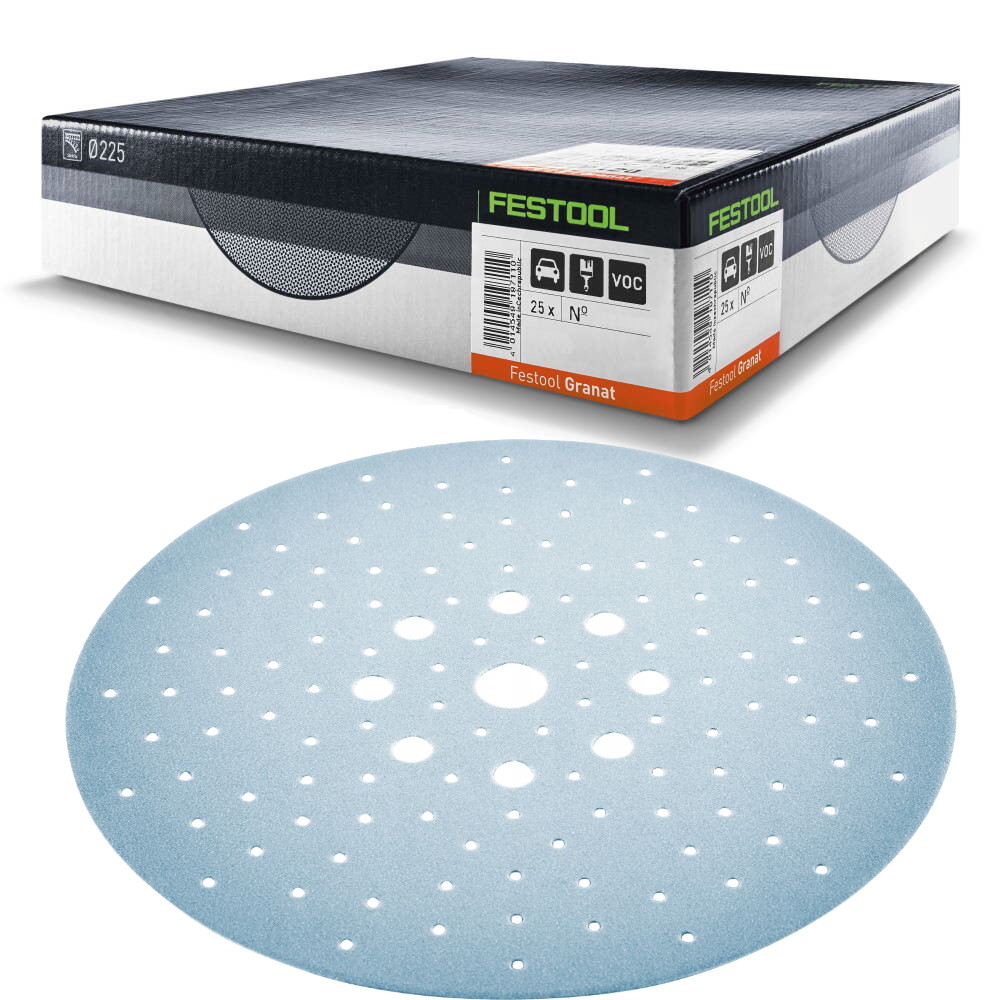 

Papier ścierny krążki planex 225 P180 25sz Festool