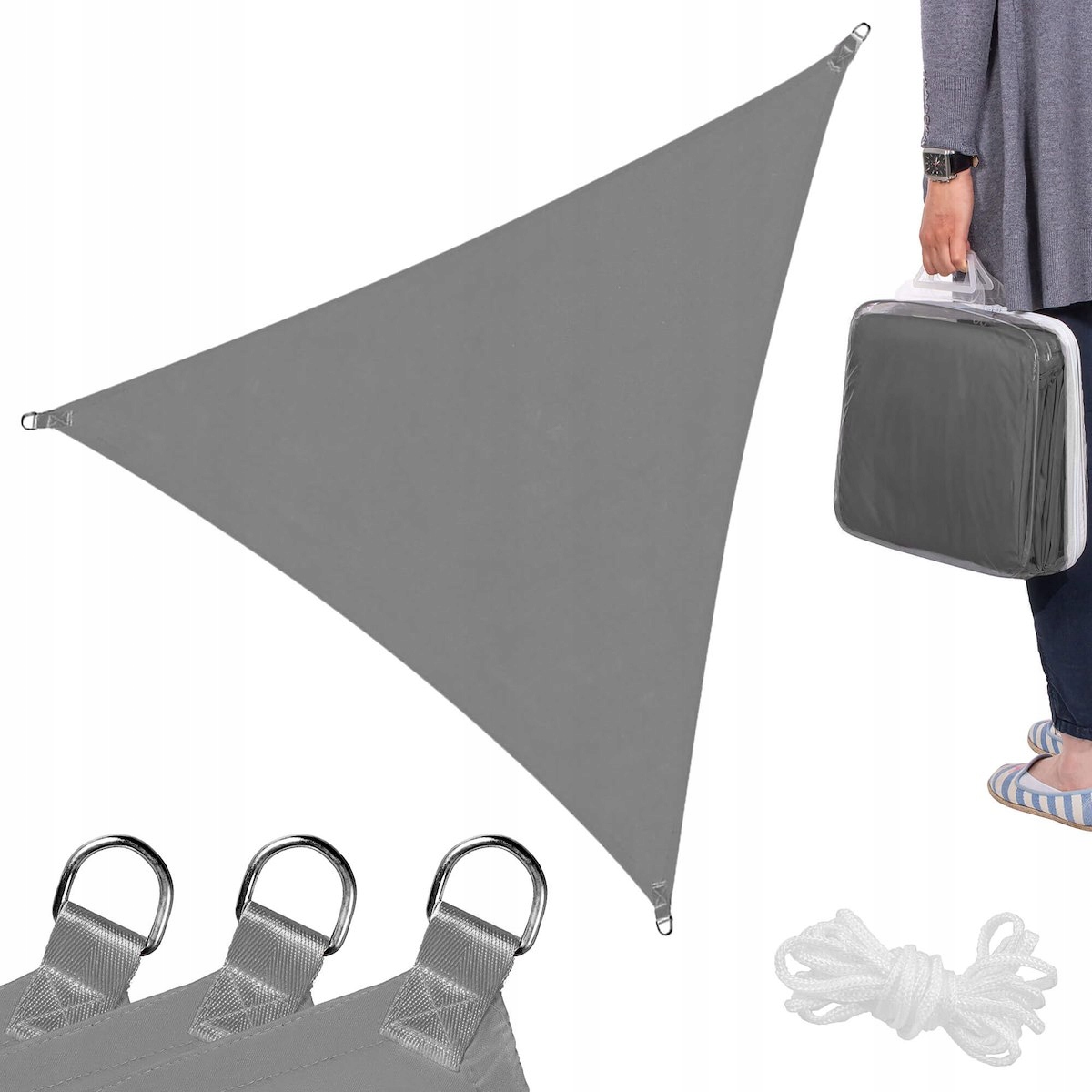 

Żagiel Przeciwsłoneczny Ogrodowy Parasol 3x3x3m