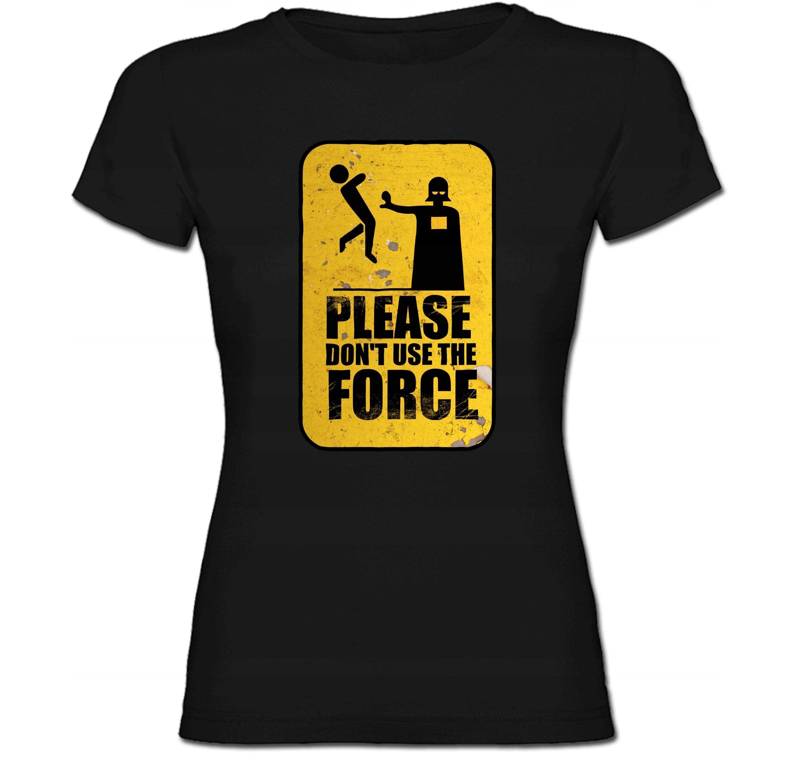 

Tshirt damski Znak Force Moc Parodie Filmowe M