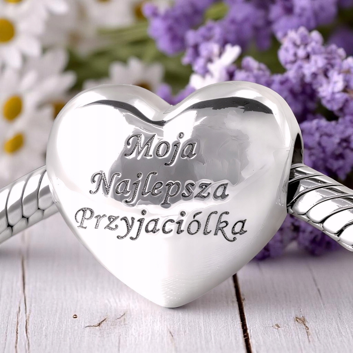 Charms A LEGJOBB BARÁTNŐM ajándék barátnőnek ezüst 925 Szín ezüst