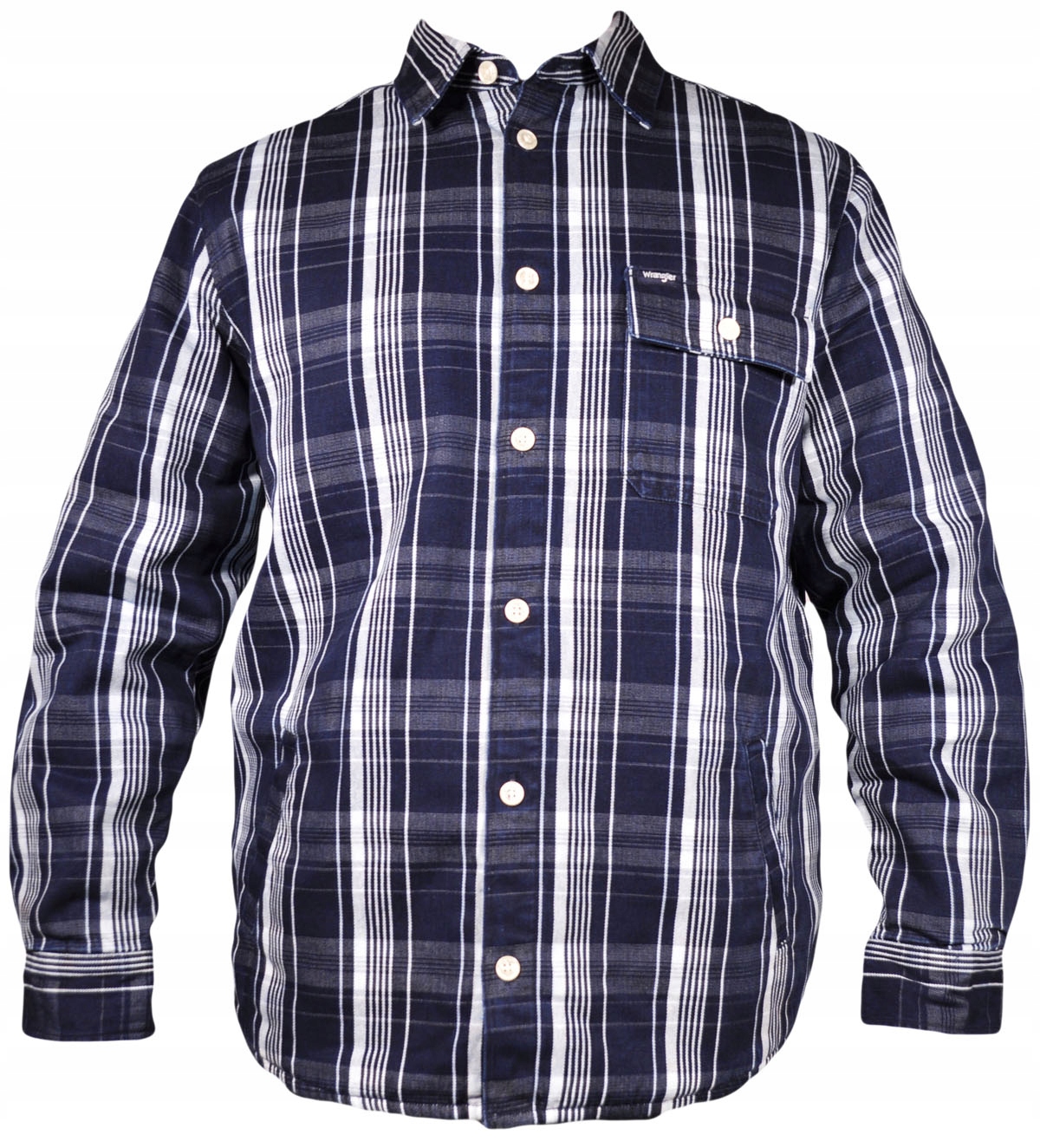Wrangler bunda Regular modrá bílá Shacket M