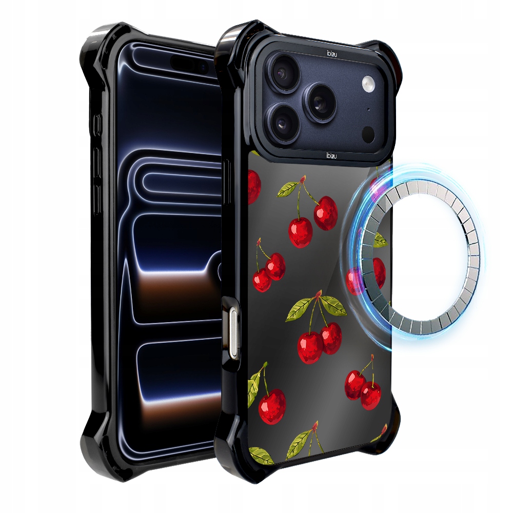 Pouzdro pro iPhone 17 Pro Ibizu DropGuard Ultra s MagSafe, Višňová noc