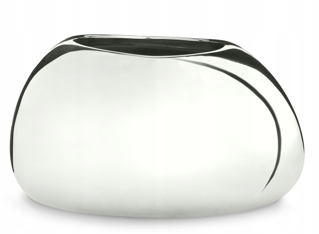 Stříbrný obal na květináč 432 zrcadlový 22 kámen Mirror Silver Scheurich