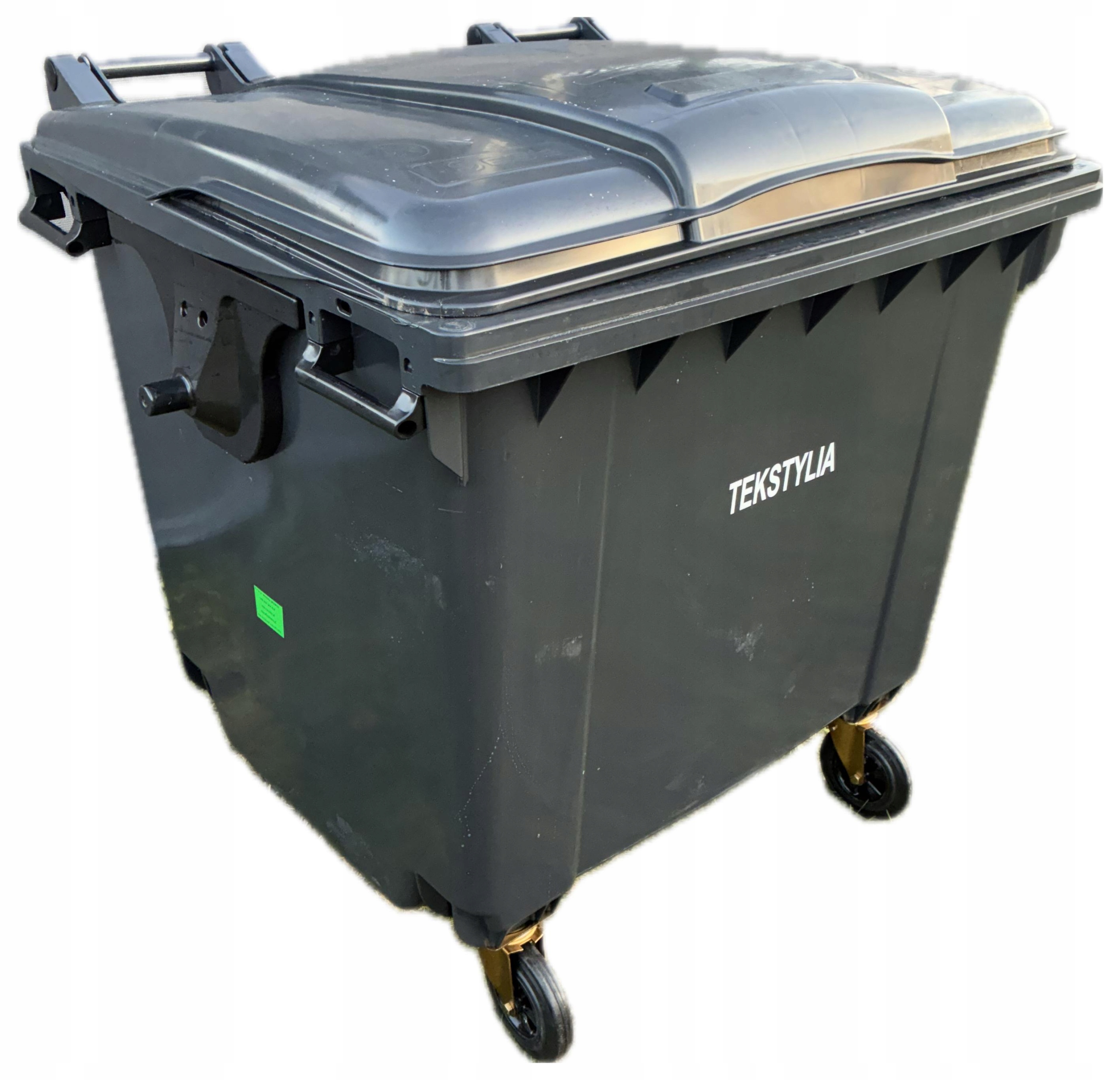 Kosz pojemnik kontener na odpady zmieszane ese czarny 1100l tekstylia