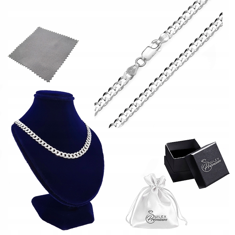 Stříbrný řetízek ryzost 925 Elegantní Pancířka pro ni 55 cm x 5.5 mm