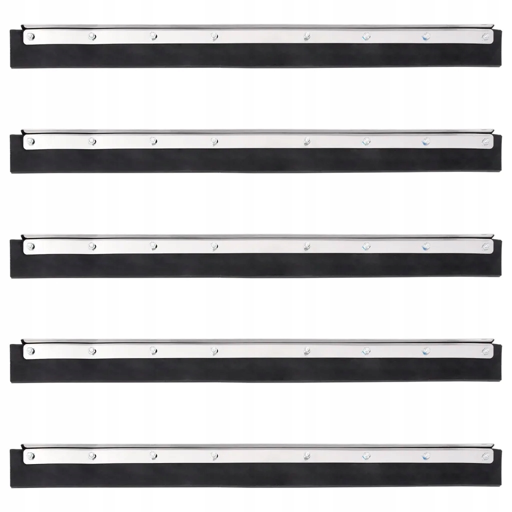 Levně Stěrky na podlahu hlavy 5 ks 55 x 2 x 5 cm ocel a guma 4008379