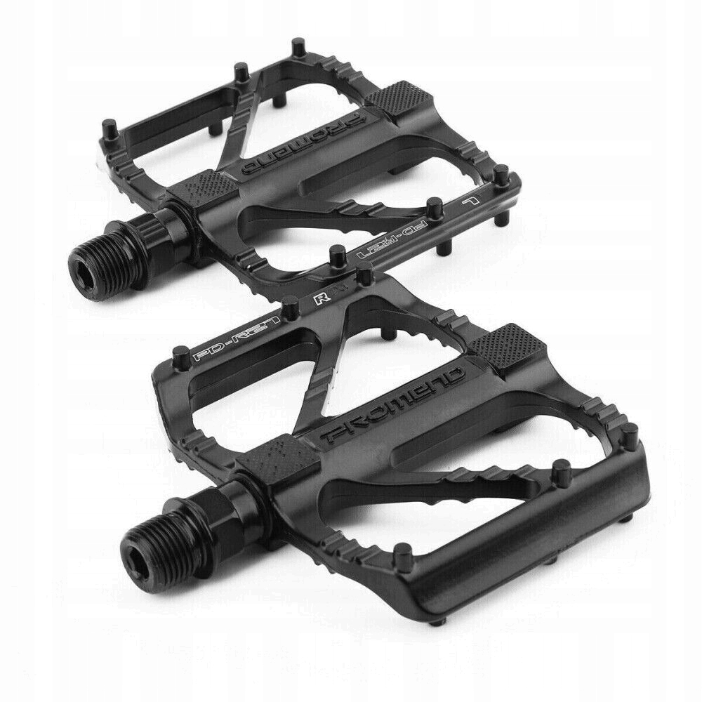 Pedały rowerowe platformowe do roweru Mtb trekking aluminiowe czarne lekkie