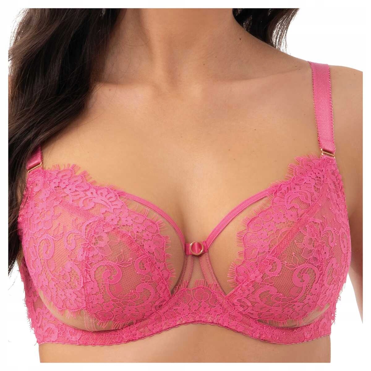 Gorsenia Měkká podprsenka s krajkou Rossa 913 růžová 80D
