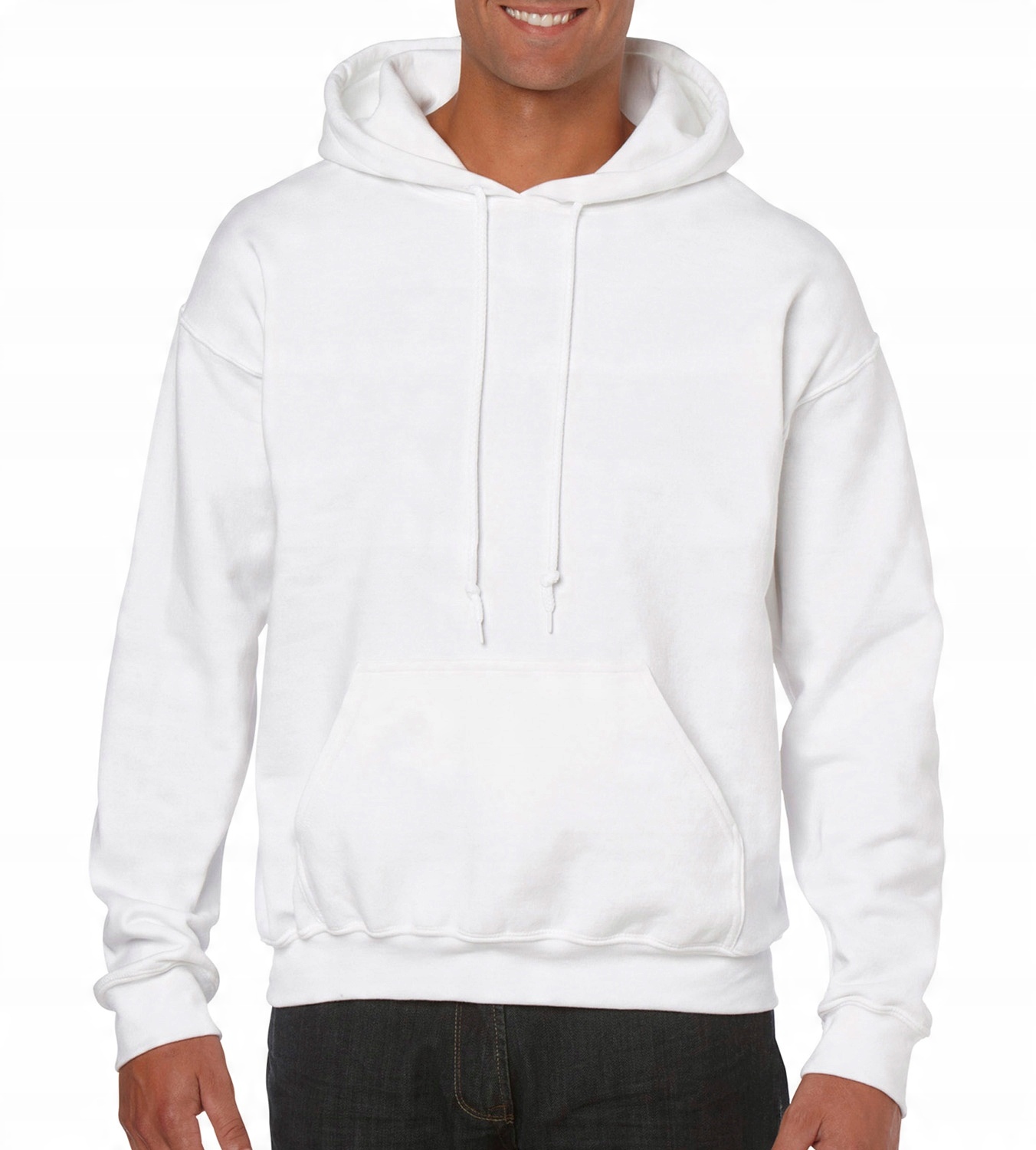 

Męska Bluza Kangurka Z Kapturem Gildan white XXL