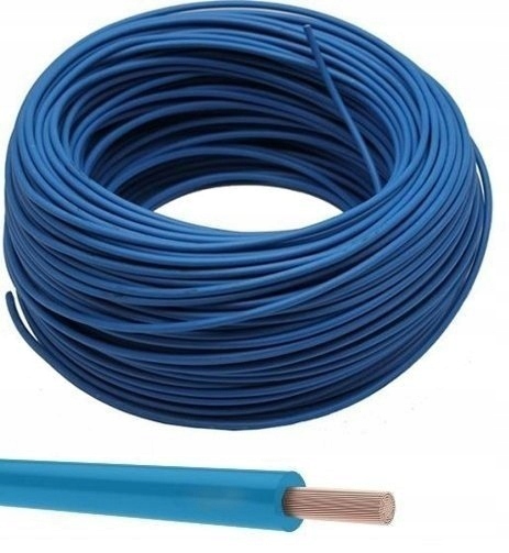 Przewód kabel linka LGY 4mm2 niebieski 750V H07V-K Marka Elektrokabel