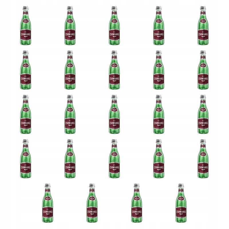 minerální voda Cisowianka silně perlivá, sklo 300 ml X24