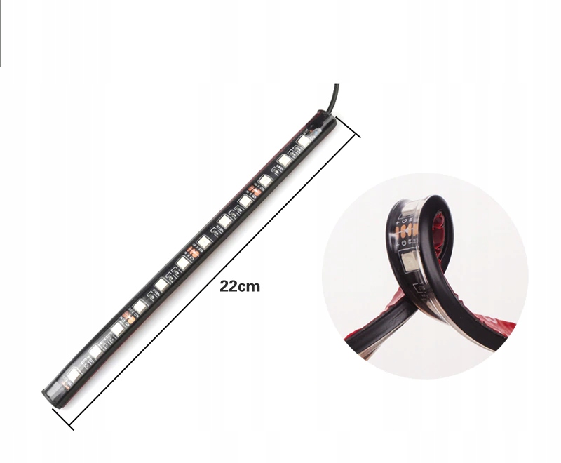 Oswietlenie Samochodu x12 LED USB Paski RGB Pilot Manufacturer catalog number SPL 99