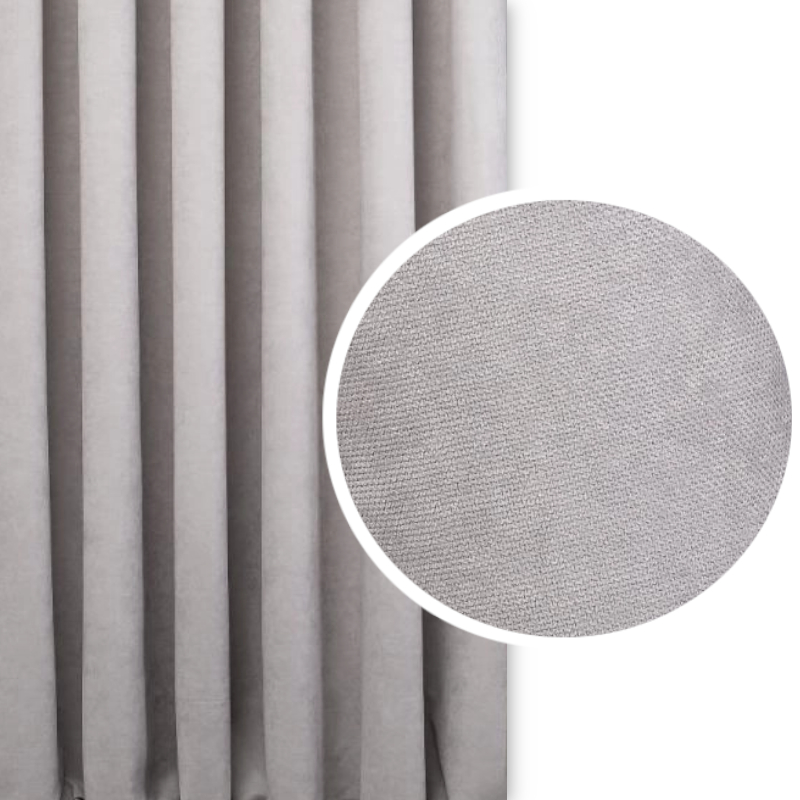 ZASŁONY EFE 150x350 P. SZARY TAŚMA Na Wymiar