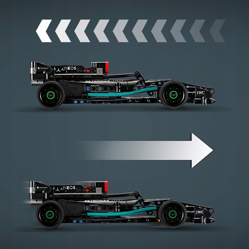 LEGO TECHNIC Mercedes-AMG F1 W14 E Performance Pull-Back 42165 Materiał plastik