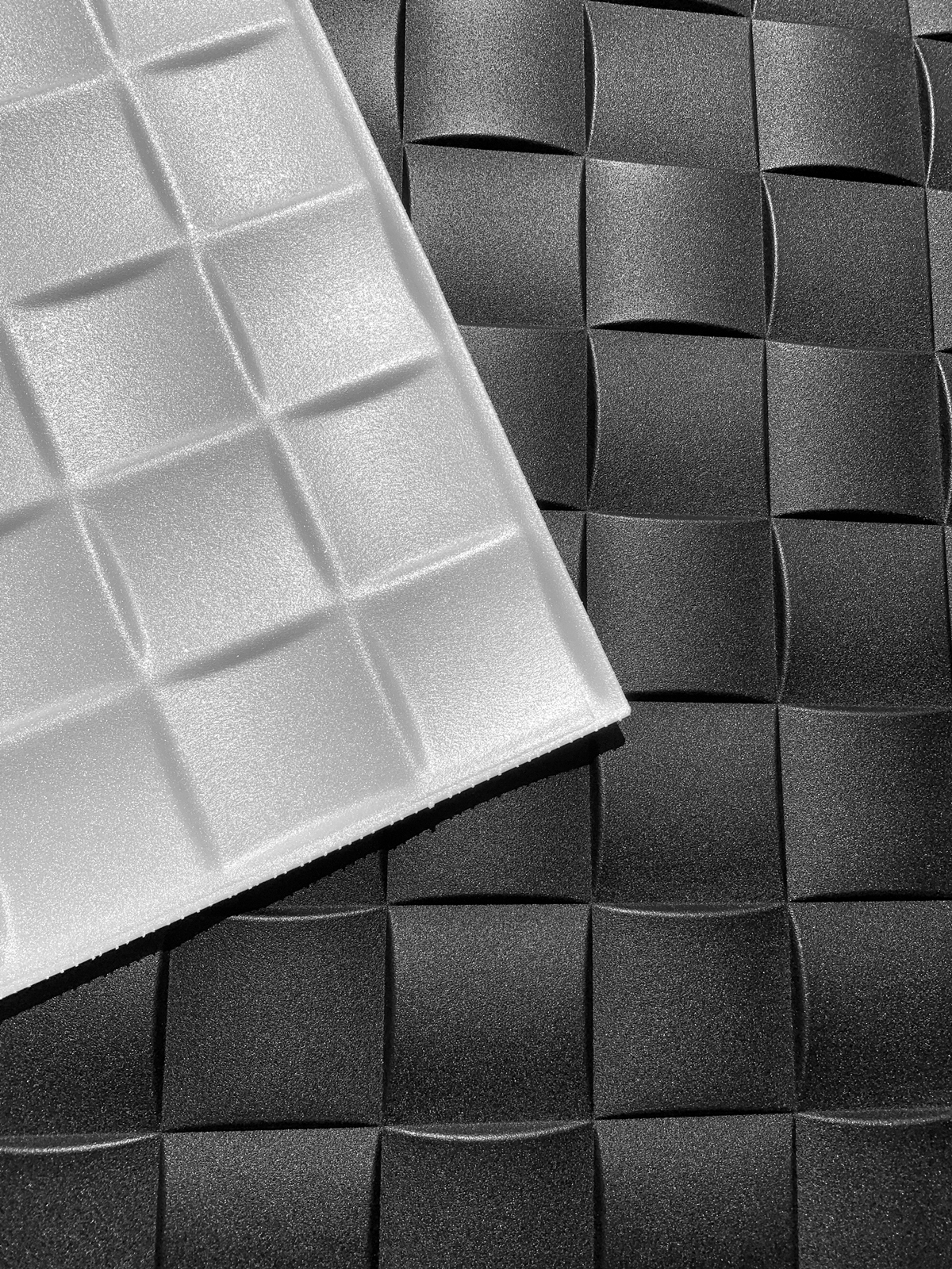 Czarny KASETON sufitowy 3D PANEL DEKORACYJNY cz16 Szerokość produktu 50 cm