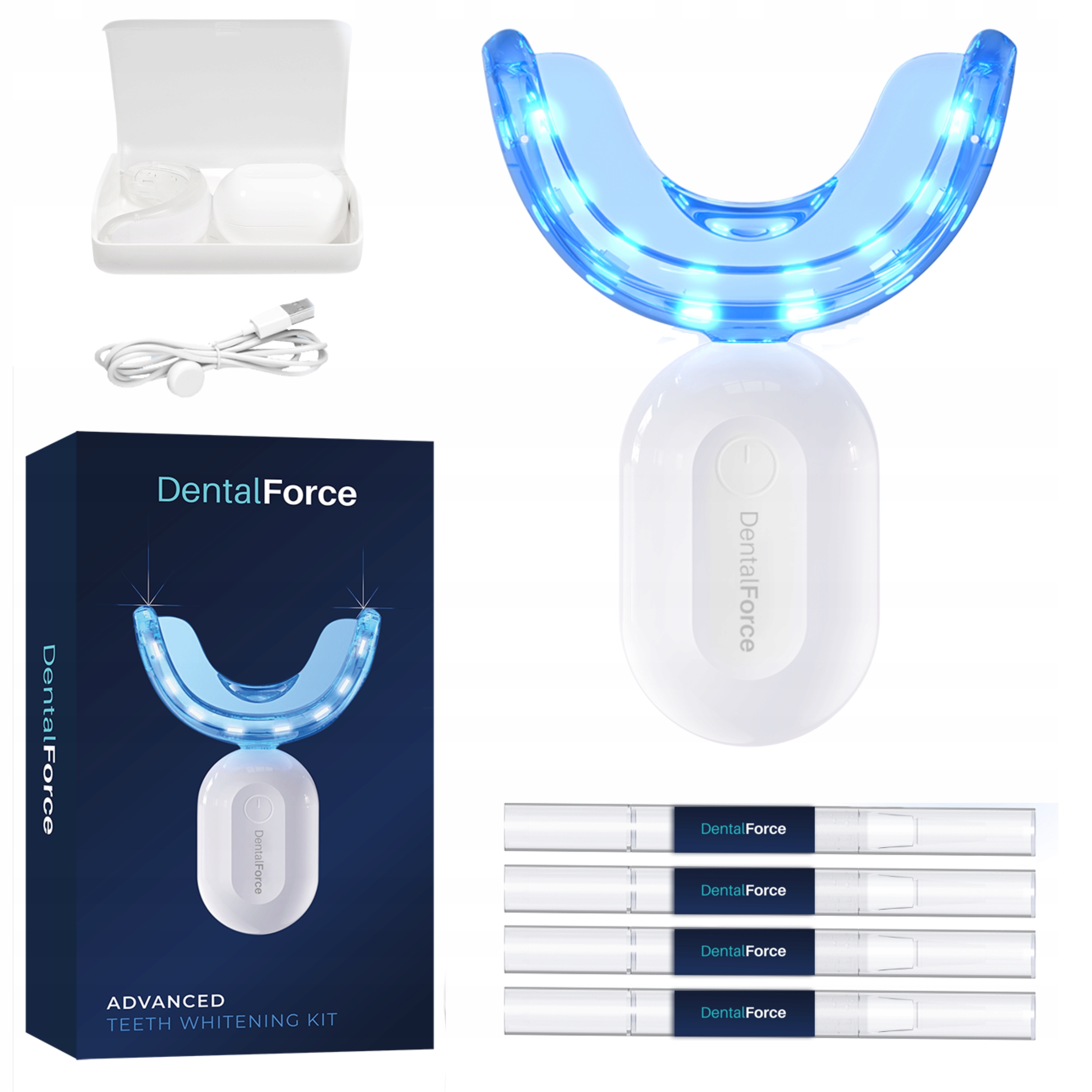 

Zestaw żel do wybielania zębów Led DentalForce