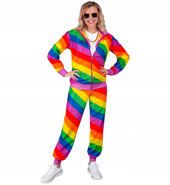 Kostým teplákovka duhový duha rainbow party unisex S