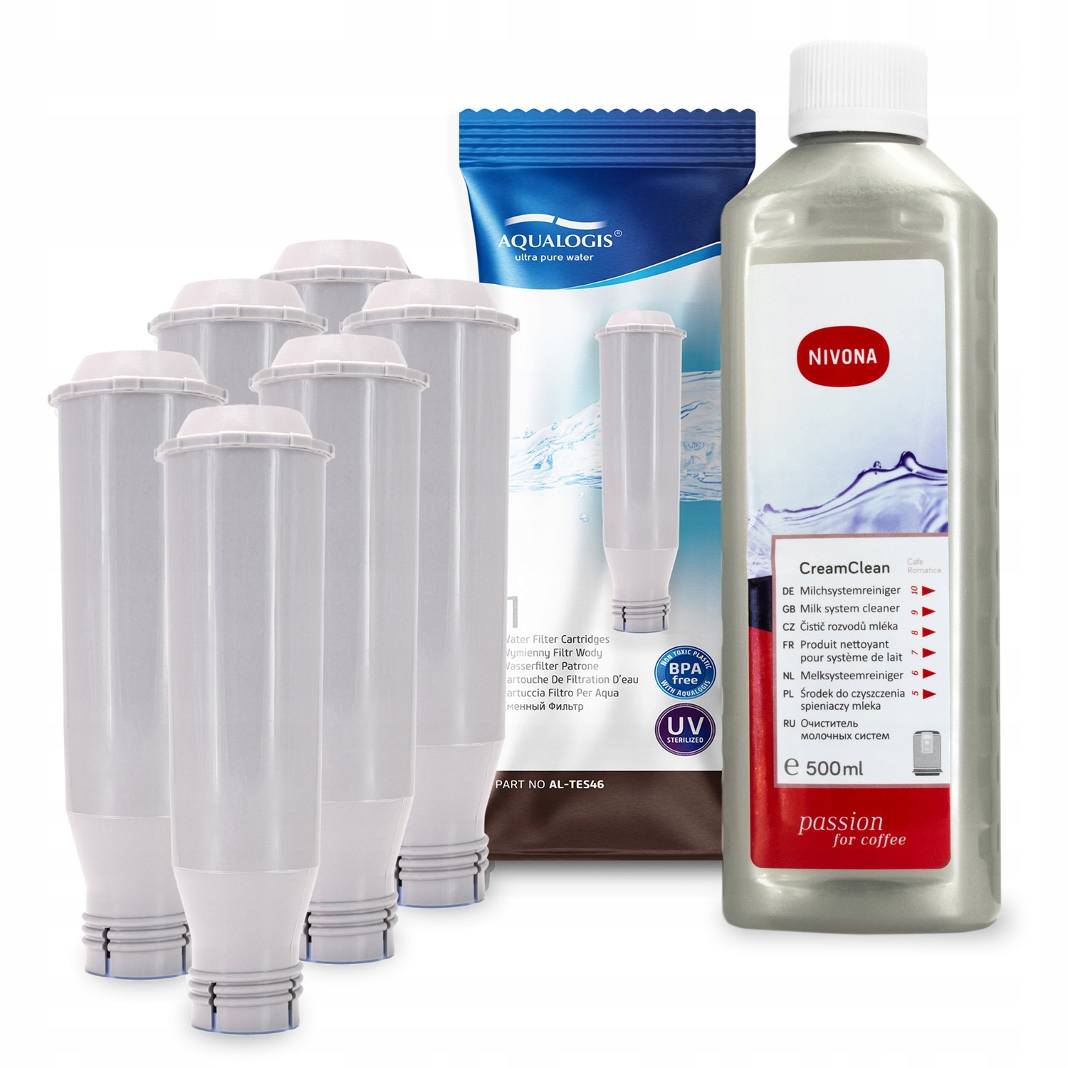 x6 Filtr do kávovaru Nivona AL-TES46 Tekutina CramClean 500 ml