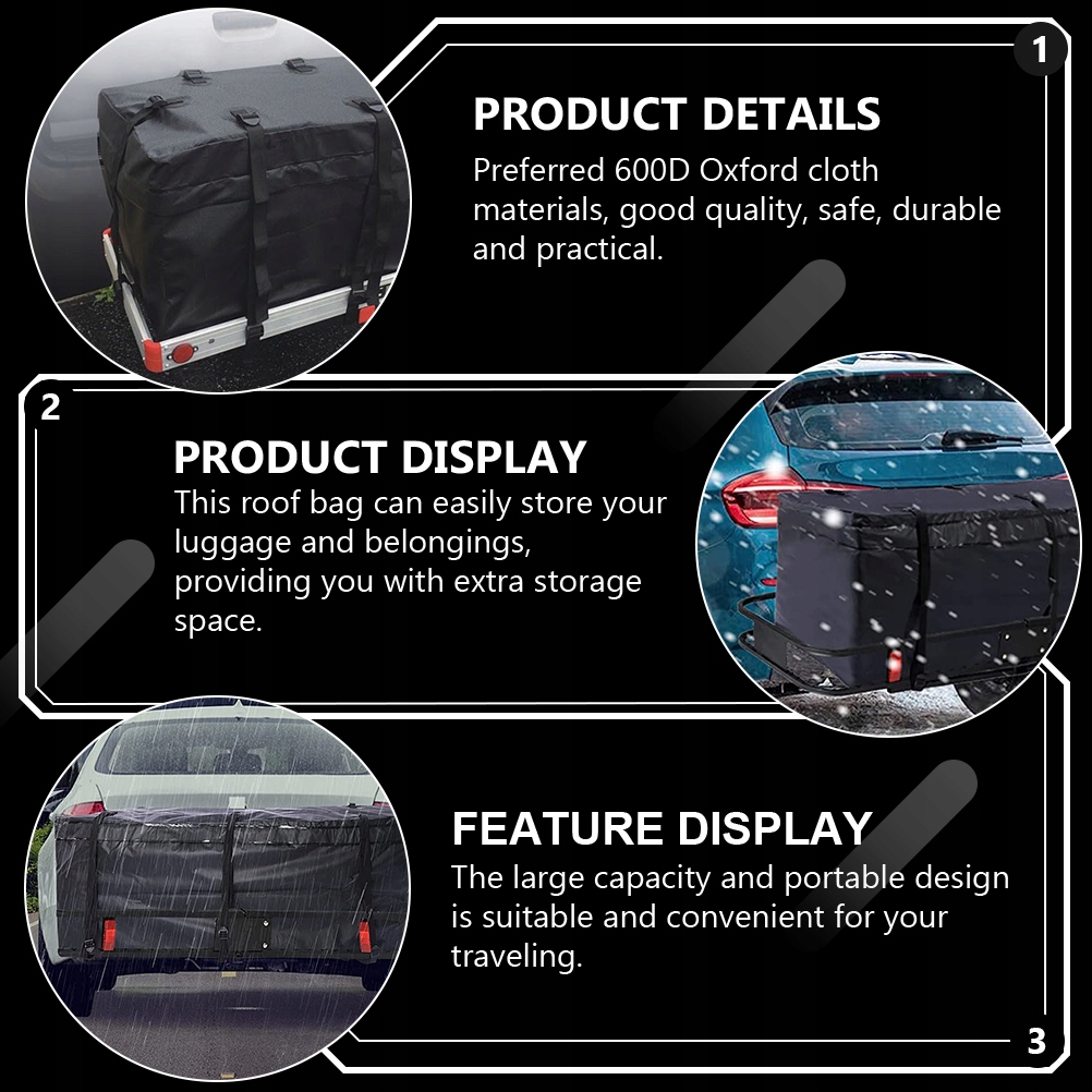 BAGAŻNIK DACHOWY POJAZD BAGAŻNIK 2 SZT Numer katalogowy części 4637139476877079533