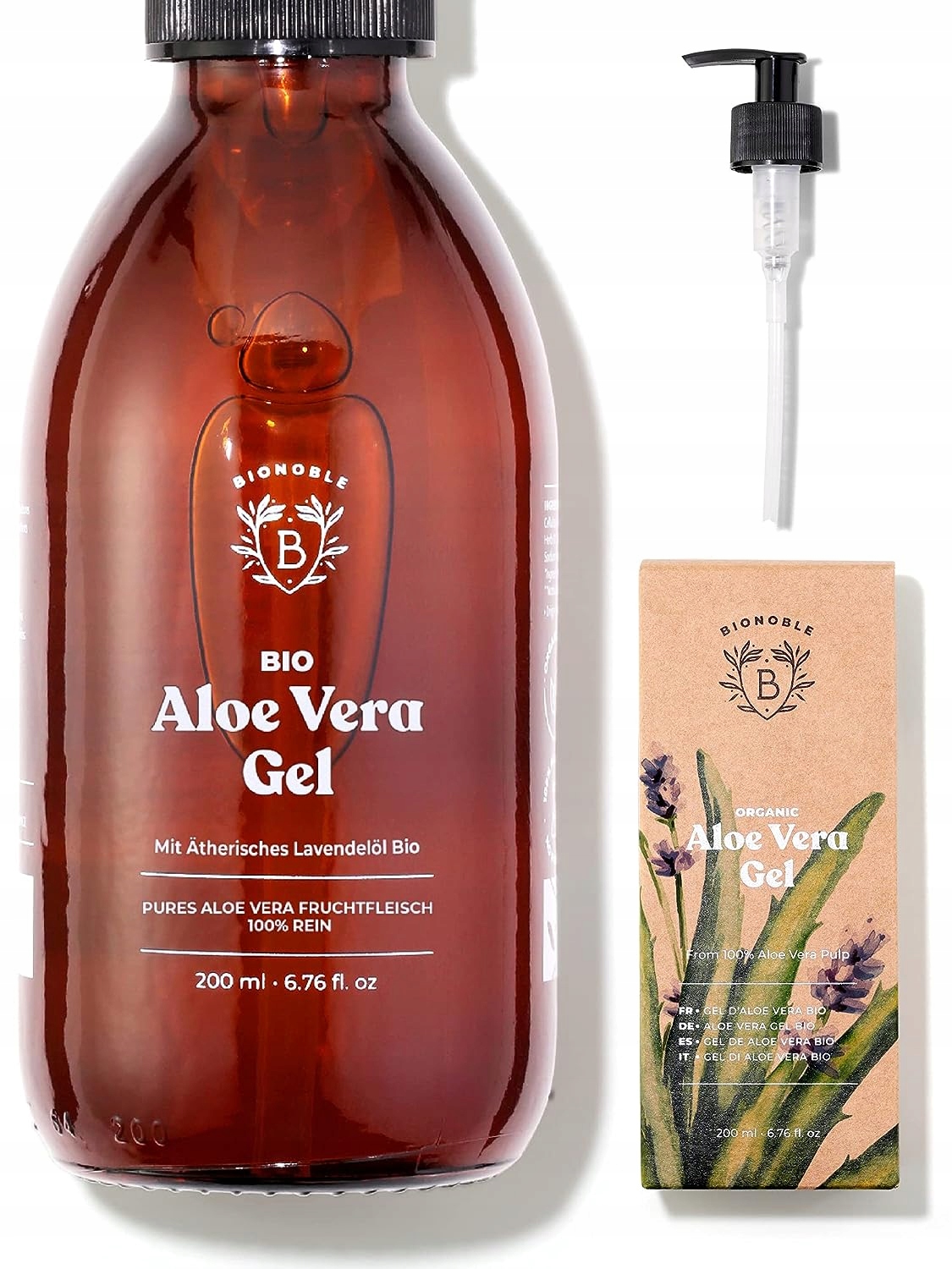 D3 Bionoble Aloe Vera Gel Hydratační sérum 200 Ml
