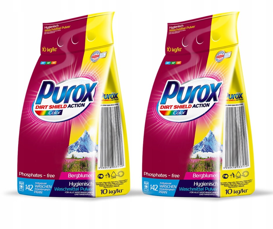 

Purox! Niemiecki Proszek Do Prania 2x10KG Kolor